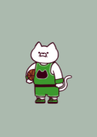 Basketball cat.(dusty colors05)