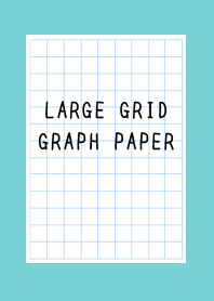 LARGE GRID GRAPH PAPER/MINT GREEN