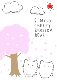 簡單 櫻花 熊