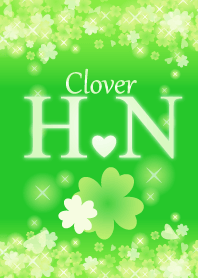 H&Nイニシャル運気UP!幸せのクローバー緑