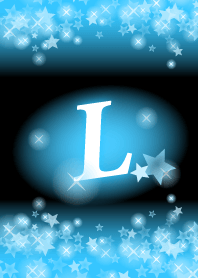L-Initial- Light blue star
