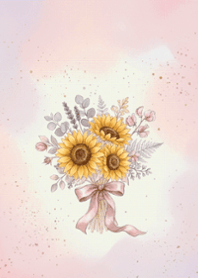 向日葵水彩風