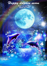 Happy Dolphin Moon