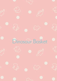 Dinosaur Basket [natural pink]