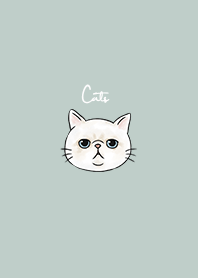 nekoko: cream cat x green