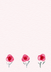 Watercolor flowers/Pink