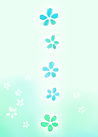 青い