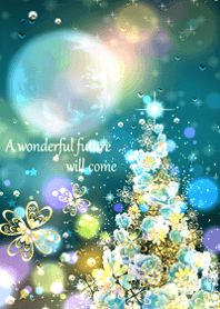 Christmas tree with rising moneyluck10.