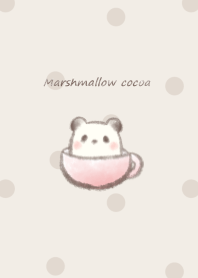 Marshmallow cocoa Panda*-pink- 2