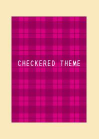 RED CHECKERED THEME-RED-BEIGE
