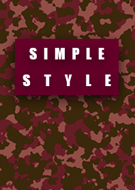 Simple style purple red camouflage