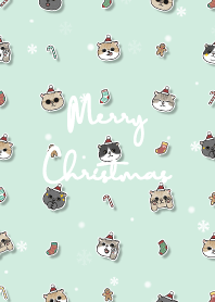 neko christmas2 - mint cream