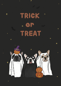 French Bulldogs' Halloween / iron