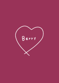 Berry pink and heart.