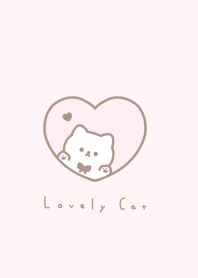 ลูกแมวและหัวใจ / dull pink