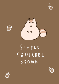 เรียบง่าย กระรอก สีน้ำตาล