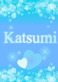 【かつみ】運気UP!幸せのハート青ブルー