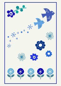 Scandinavian blue bird.