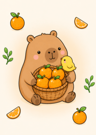 Capybara Orange Garden 4_17