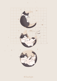 日系 - 未分類｜黒と白の猫と月