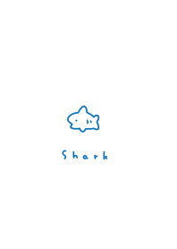 小鯊魚. blue white