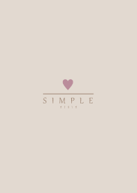 DUSKY BEIGE.SIMPLE -HEART- 21