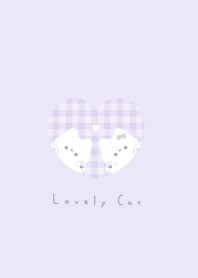 ねことハート.*♡ ラベンダー