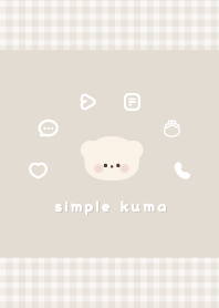 シンプル可愛い♡くまの着せ替え♡