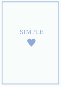 SIMPLE HEART /natural blue