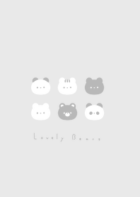 6 bears/ gray white