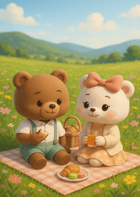 Sunny Meadow Picnic Moment