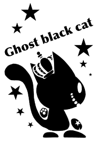 Ghost black cat