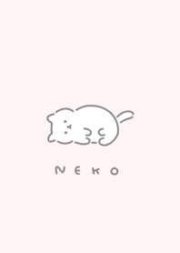 Lying cat /dull pink