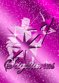 Zodiac signs Sagittarius2 purple