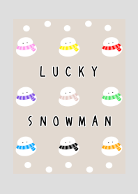 NINE LUCKY SNOWMEN-SNOWMAN-GRAYj