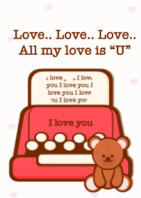 Love you Love letter 2 – LINE主題 | LINE STORE