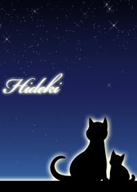 Hideki parents of cats & night sky