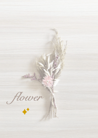 Flower Glitter<Beige>