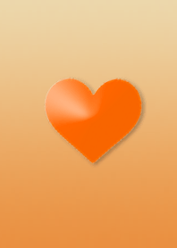 Simple and easy to see Heart Orange