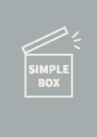 SIMPLE BOX -BLUE GRAY-