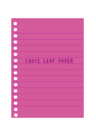 COLOR LOOSE LEAF/WINE RED