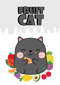 Black Cat And Fruit Theme