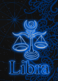 Libra dengan warna biru