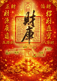 金運鎮天符 (補財庫) 富貴紅