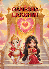 Ganesha-Lakshmi : wealth, rich,