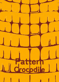 Pattern Crocodile Deep Sunflower