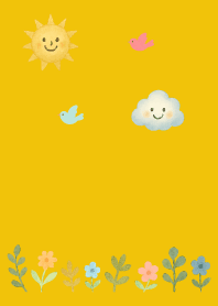 Scandinavian time on yellow JP