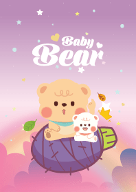Chubby Baby Bear Cloud Violet