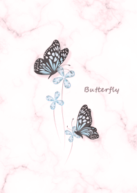 Simple dancing butterflies pink10_2