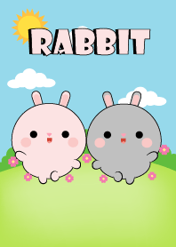 Mini Pink Rabbit & Gray Rabbit Theme